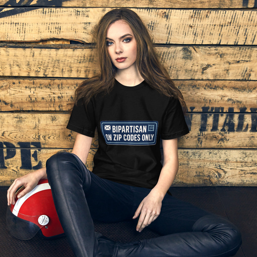 Bipartisan On Zip Codes Only Tee
