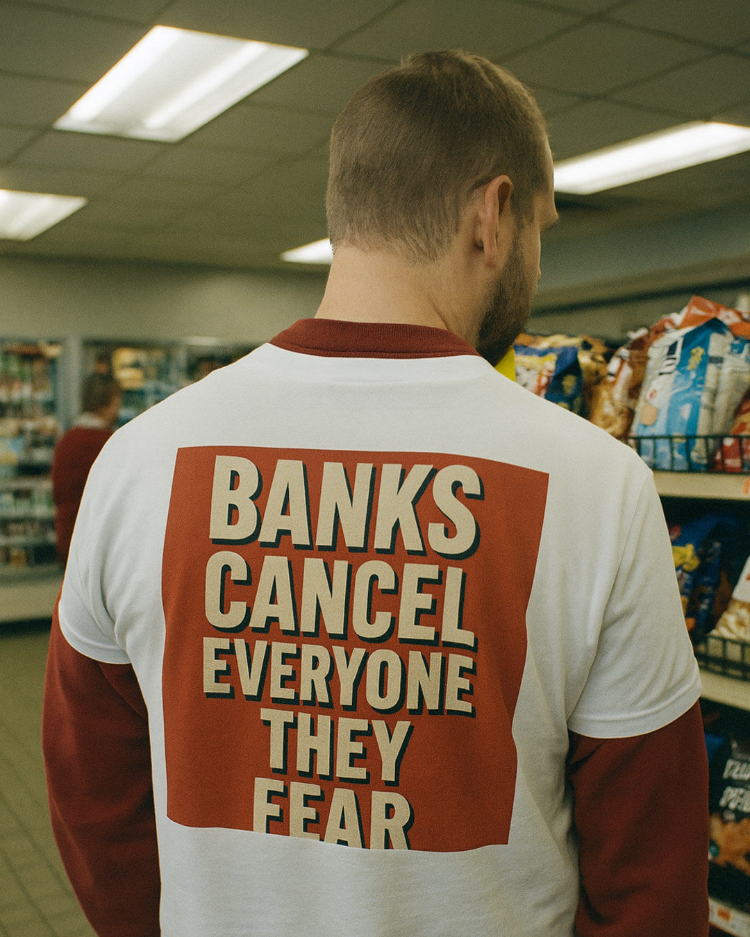 Banks Cancel Everyone They Fear Tee — worn in the wild