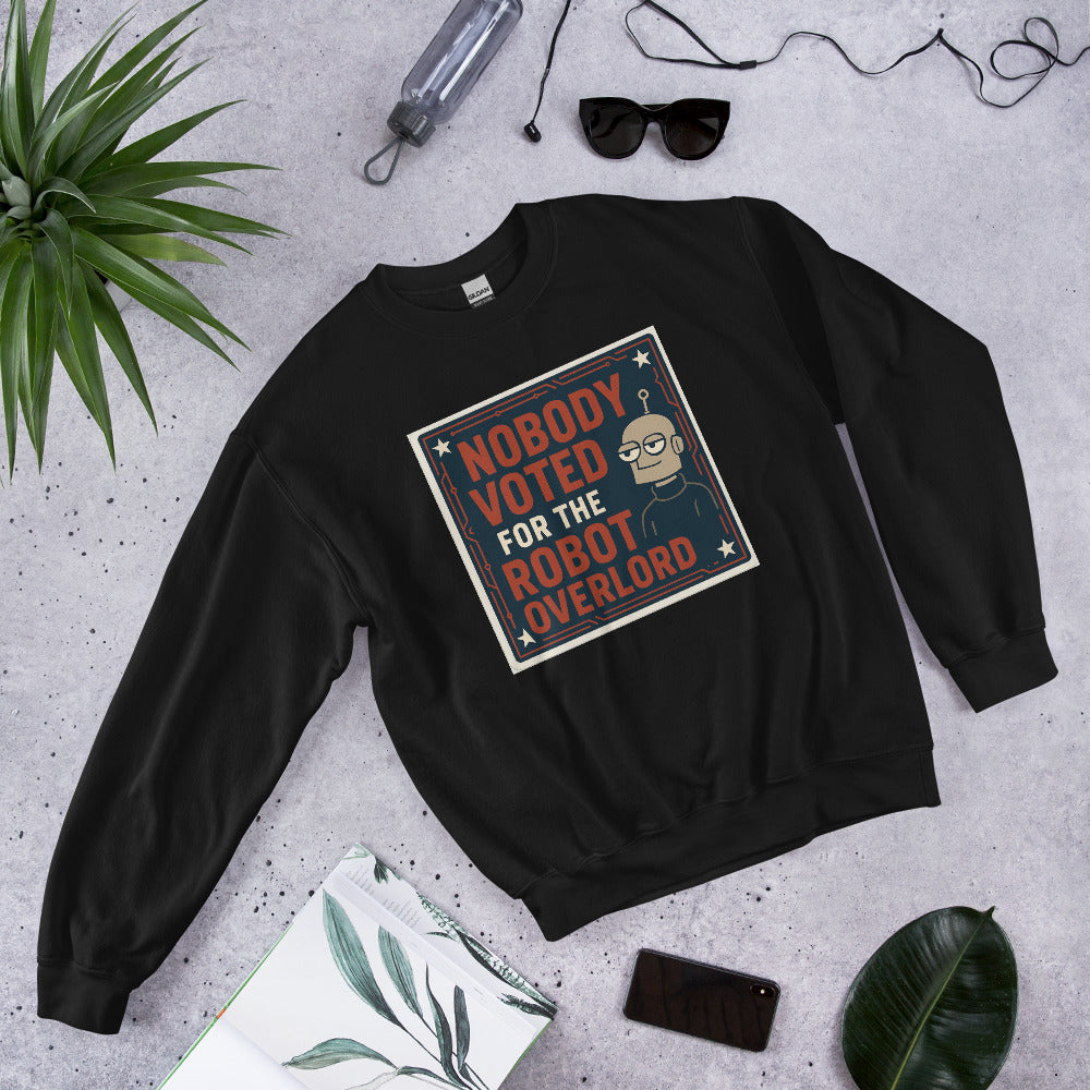 Nobody Voted For The Robot Overlord Crewneck Sweatshirt