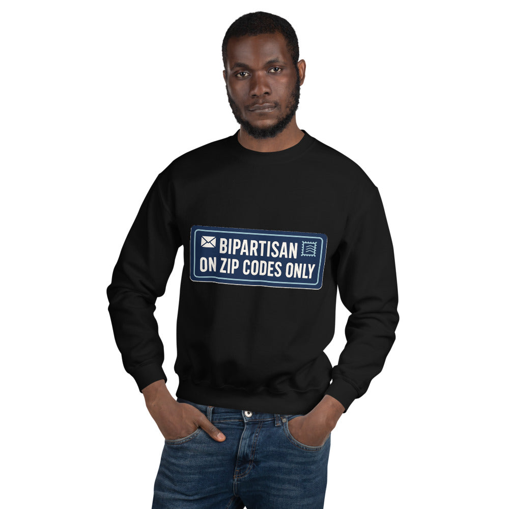 Bipartisan On Zip Codes Only Crewneck Sweatshirt