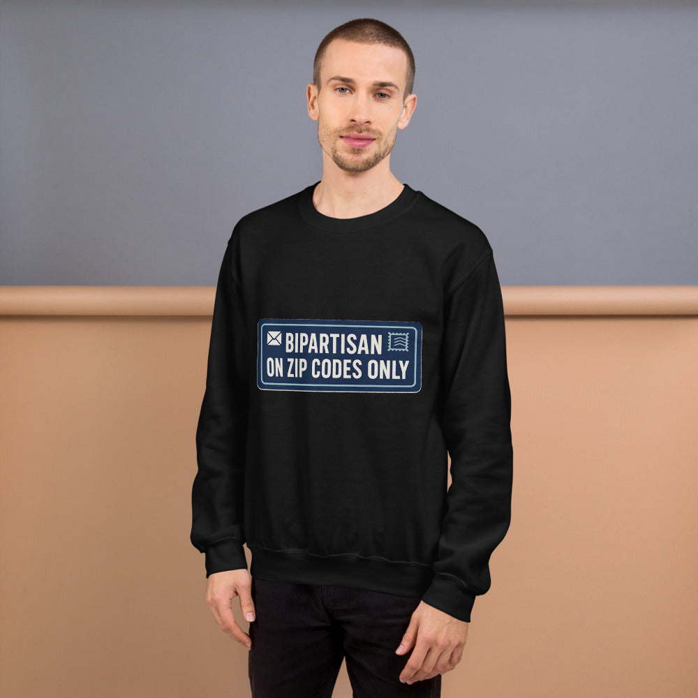 Bipartisan On Zip Codes Only Crewneck Sweatshirt
