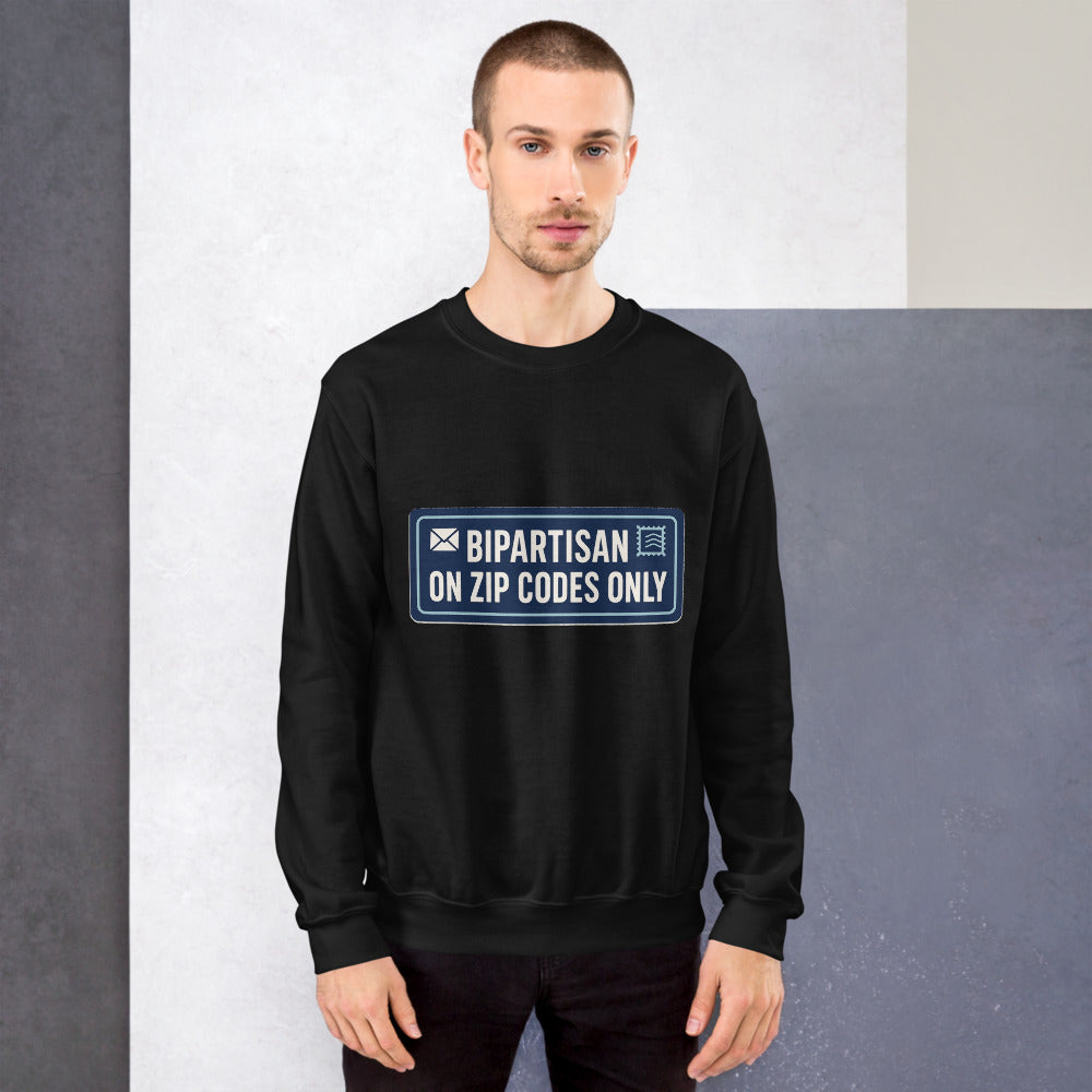Bipartisan On Zip Codes Only Crewneck Sweatshirt