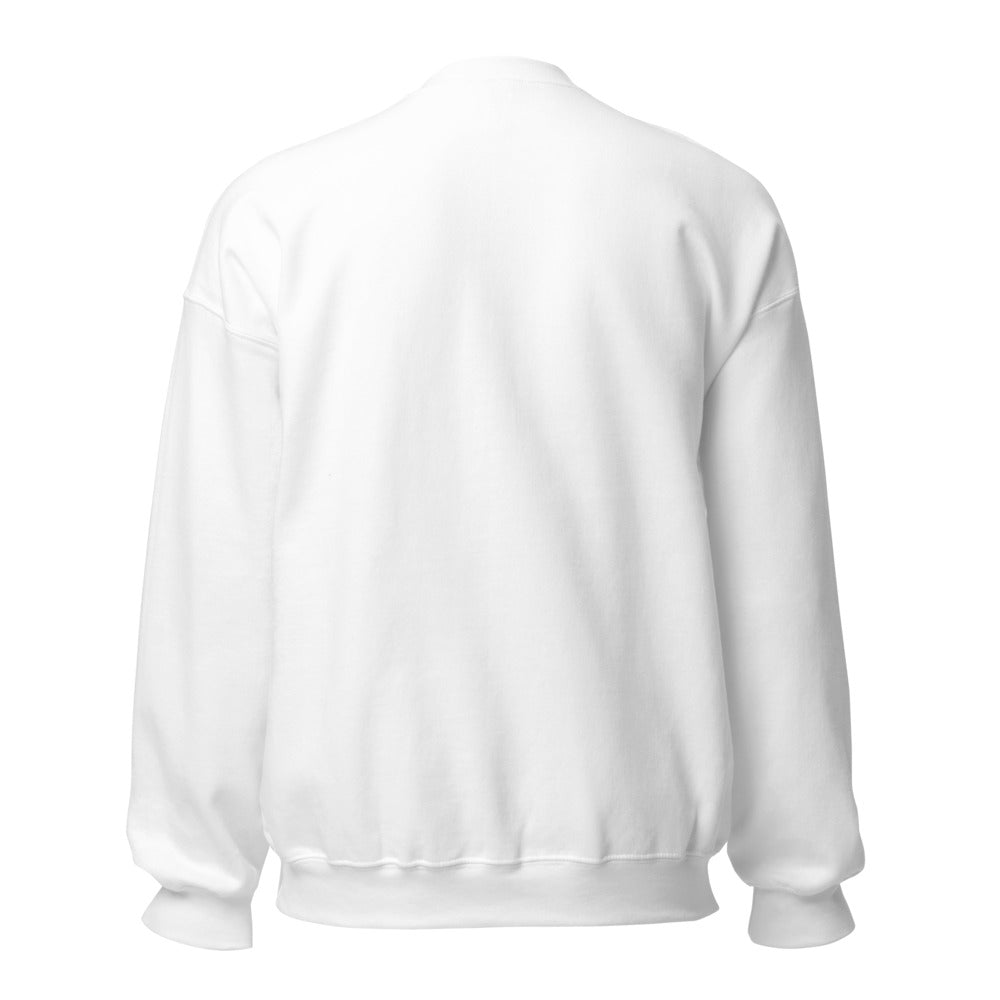 Great Again? We Never Stopped. Crewneck Sweatshirt — political satire crewneck sweatshirt mockup — view 2
