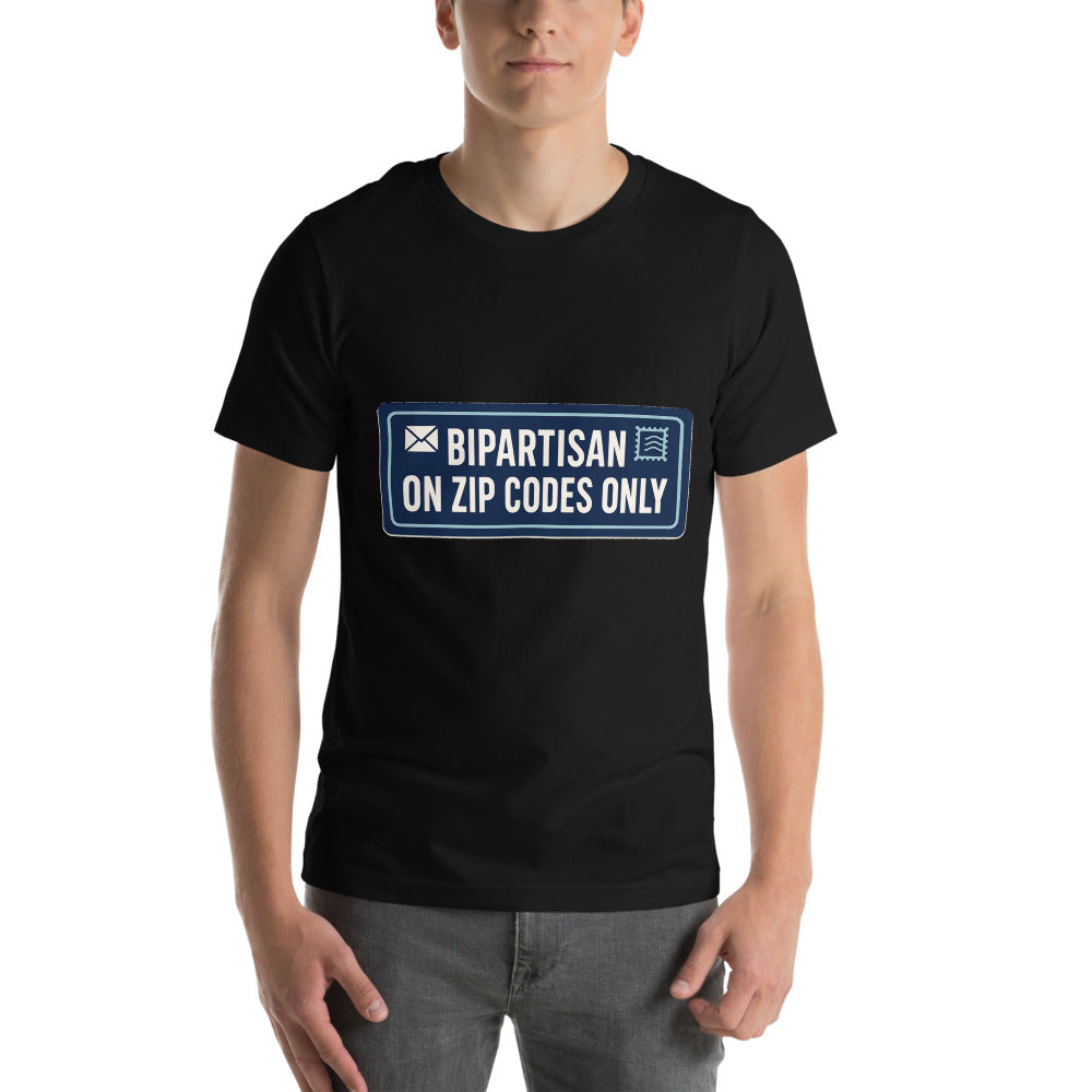 Bipartisan On Zip Codes Only Tee