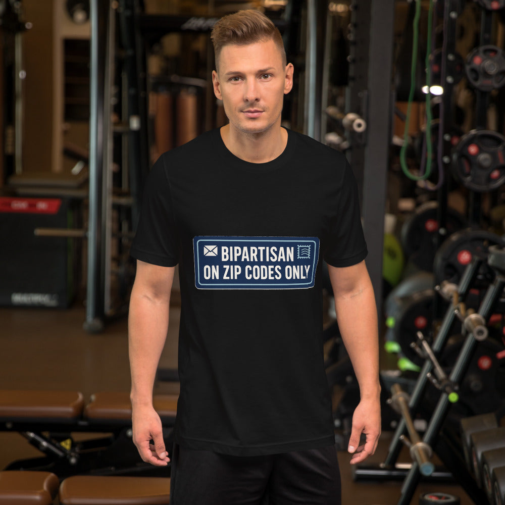 Bipartisan On Zip Codes Only Tee