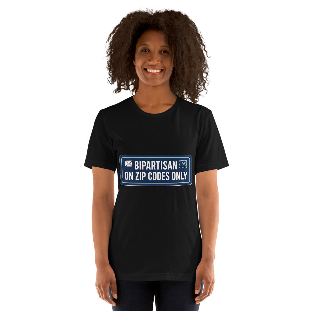 Bipartisan On Zip Codes Only Tee