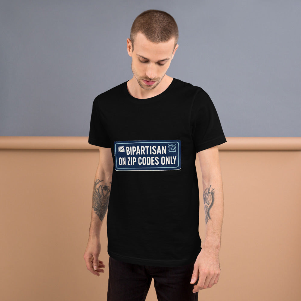 Bipartisan On Zip Codes Only Tee