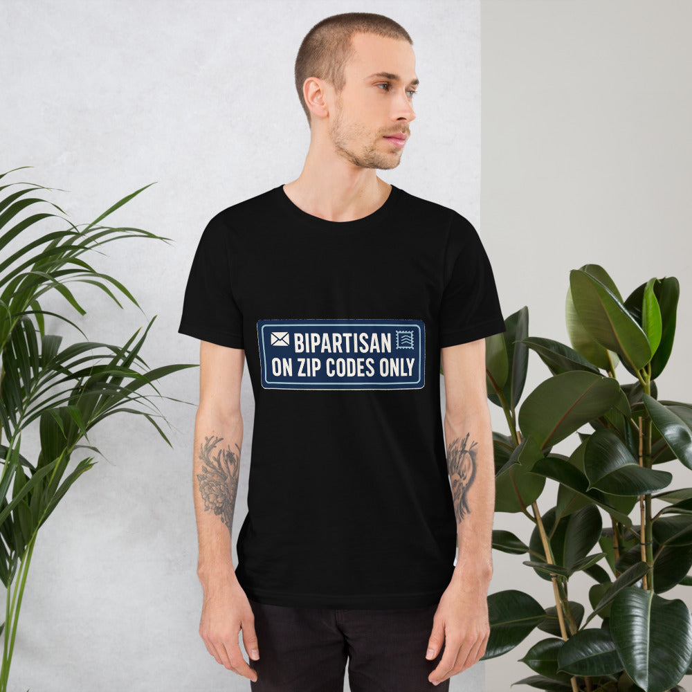 Bipartisan On Zip Codes Only Tee