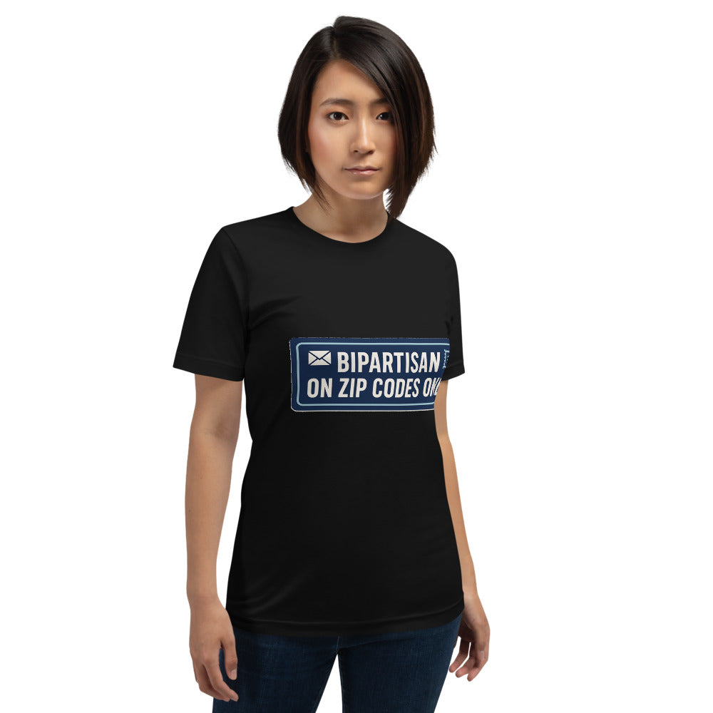 Bipartisan On Zip Codes Only Tee