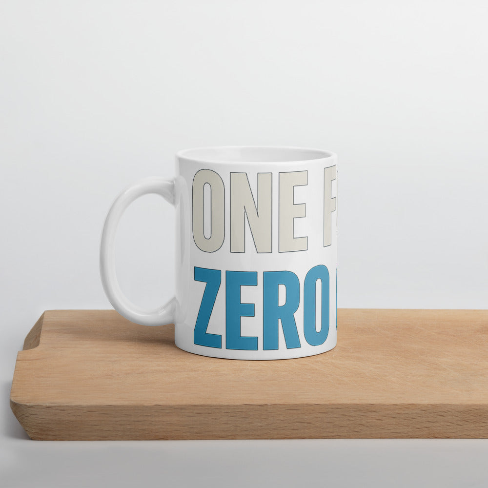One Font. Zero Chill. Mug — political satire mug mockup — view 5