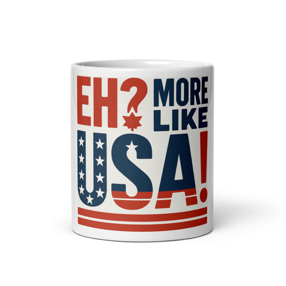 "Eh? More Like USA!" Mug — political satire mug mockup — view 3