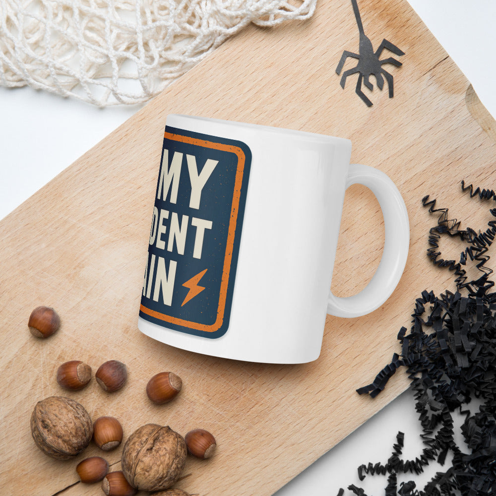 NOT MY PRESIDENT AGAIN Mug — political satire mug mockup — view 7