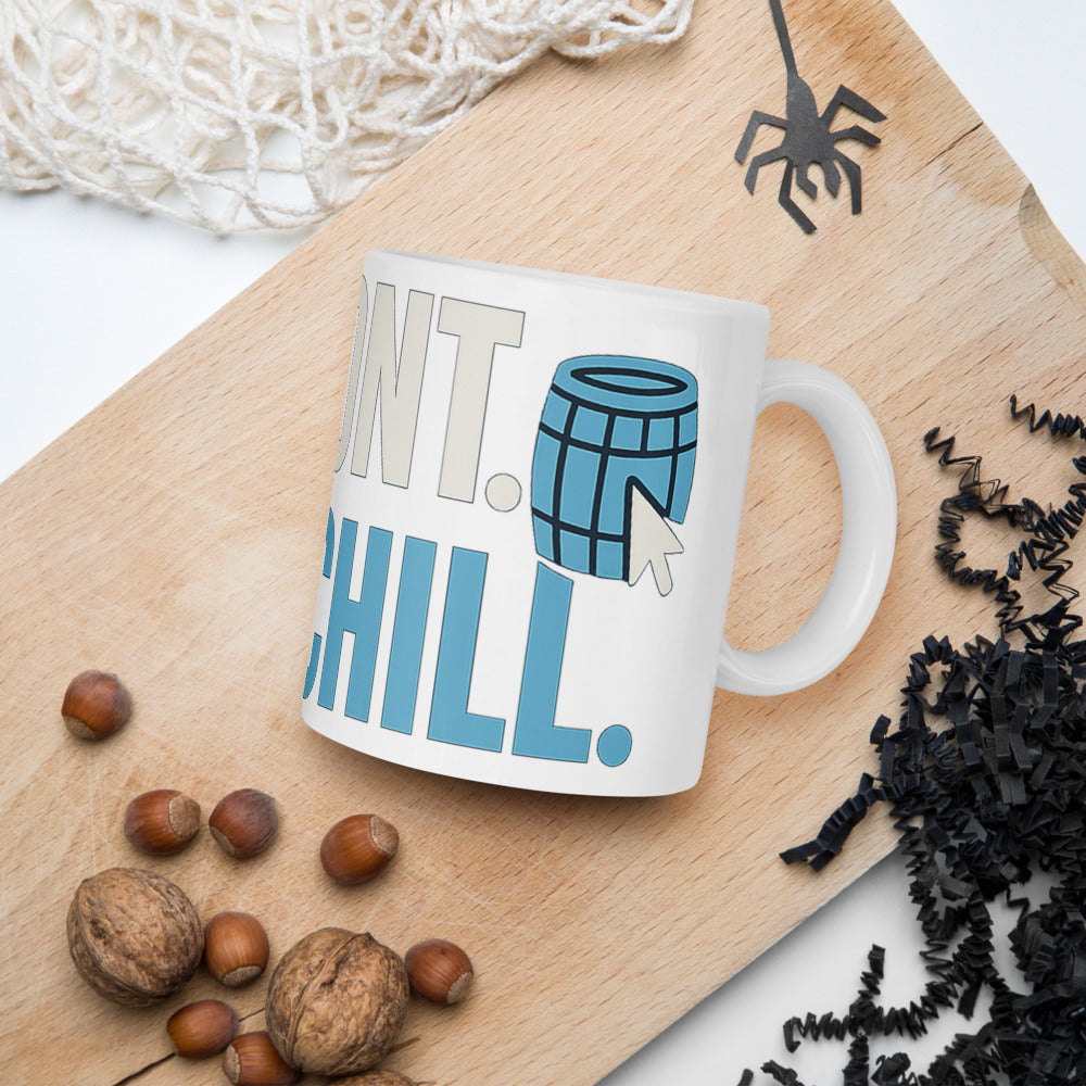 One Font. Zero Chill. Mug — political satire mug mockup — view 7