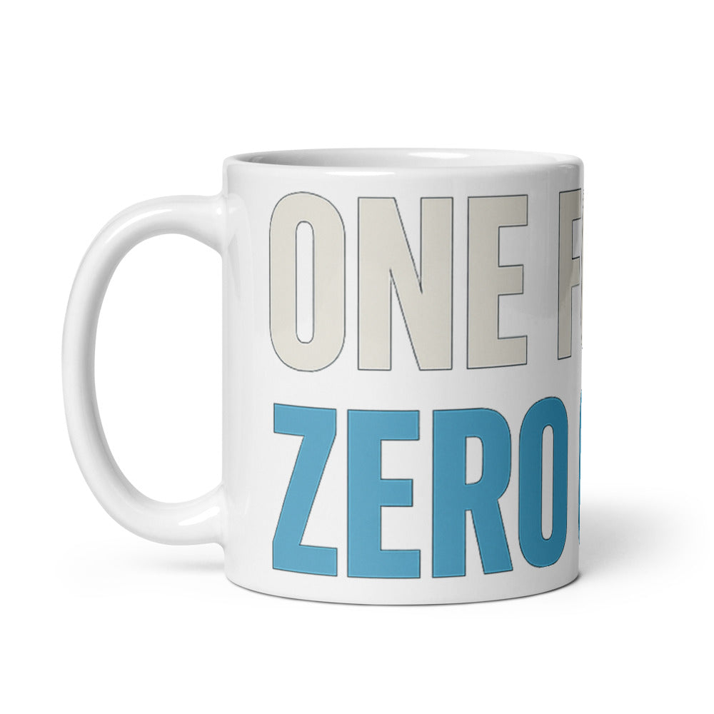 One Font. Zero Chill. Mug — political satire mug mockup — view 2