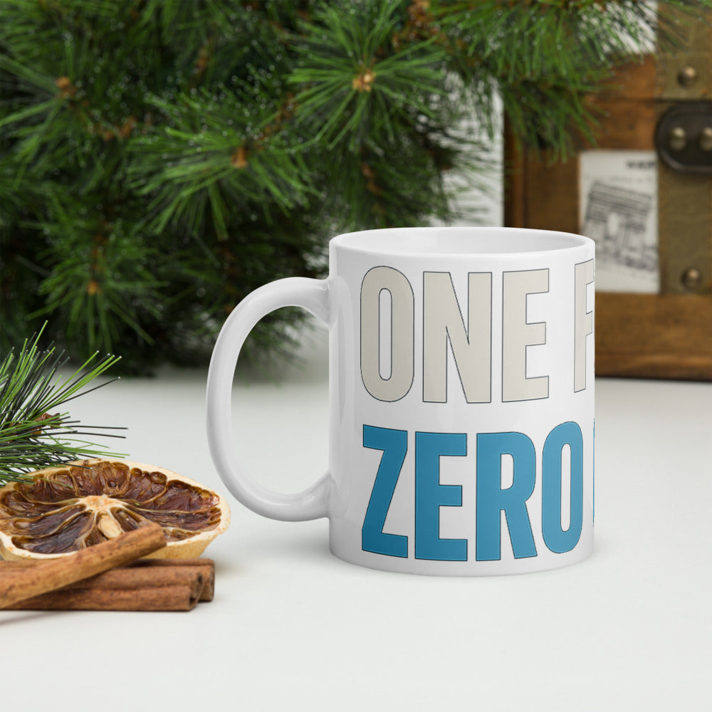 One Font. Zero Chill. Mug — political satire mug mockup — view 8