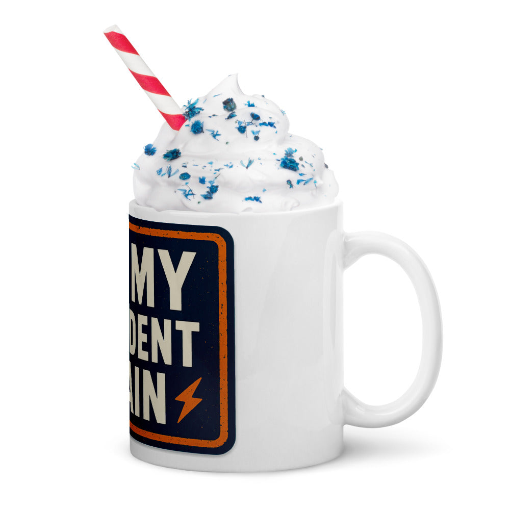 NOT MY PRESIDENT AGAIN Mug — political satire mug mockup — view 12