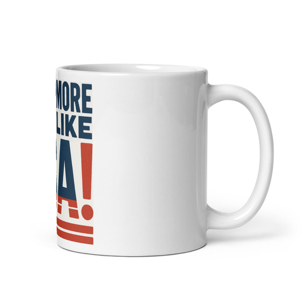 "Eh? More Like USA!" Mug — political satire mug mockup — view 1