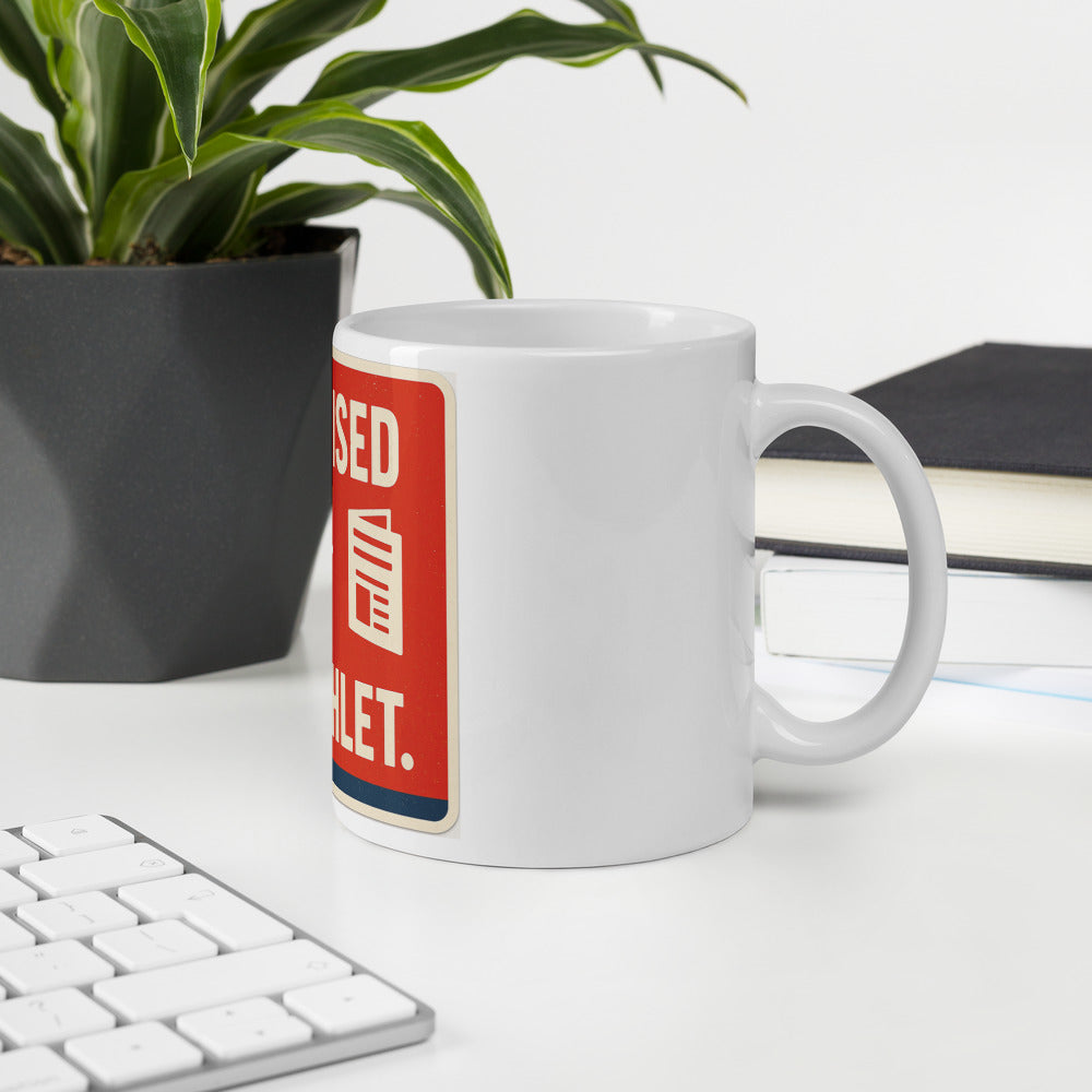 "Promised A Cut. Got A Pamphlet." Mug