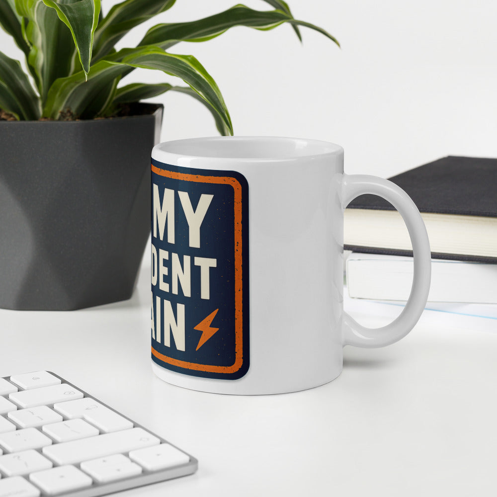 NOT MY PRESIDENT AGAIN Mug — political satire mug mockup — view 6
