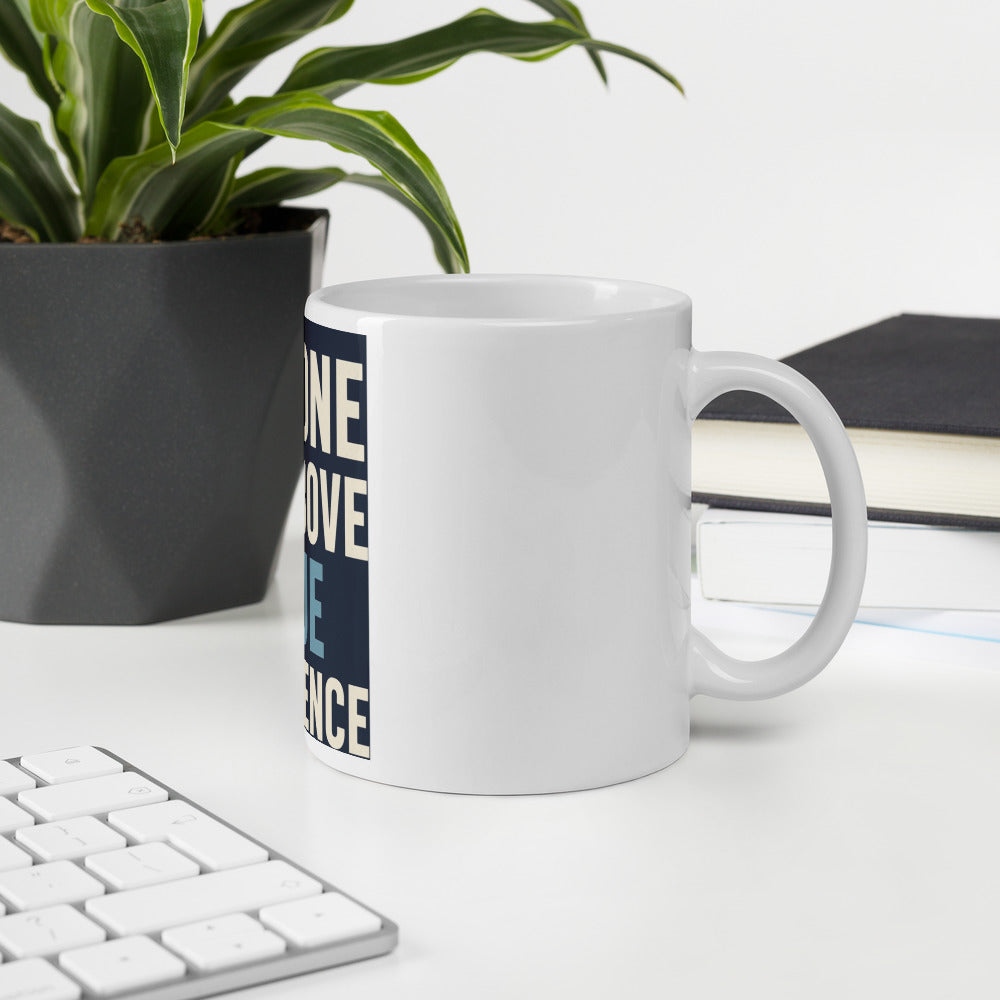 No One Is Above Due Diligence Mug — political satire mug mockup — view 6