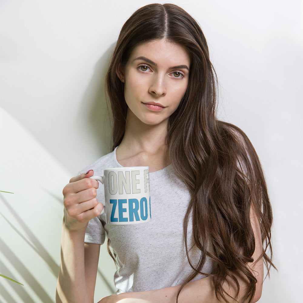 One Font. Zero Chill. Mug — political satire mug mockup — view 4